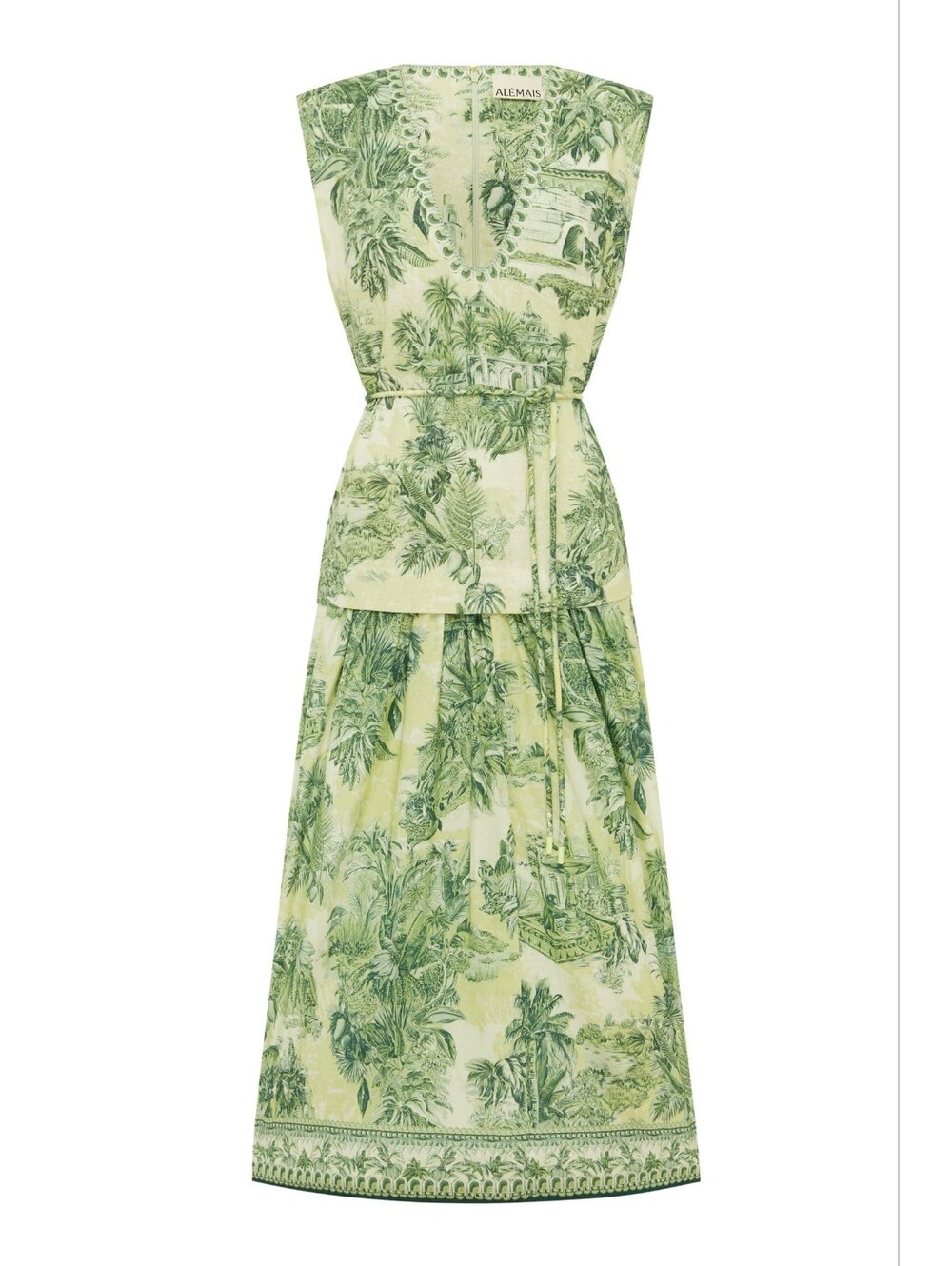 Alemais sara midi dress US 2 - Picture 4 of 9
